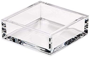 Caspari Acrylic Cocktail Napkin Holder, Clear, 1