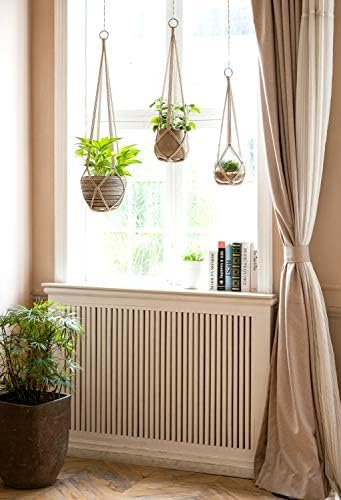 Dahey Macrame Plant Hanger Indoor Hanging Plant Holder Basket for Flower