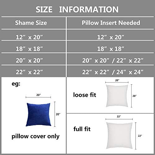 Stellhome Soft Velvet Throw Pillow Covers Square Decorative Cushion Covers for Bed Couch Sofa Bench, 16 x 16 inch (40 x 40 cm), Royal Blue, Pack of 2