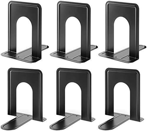 MaxGear Book Ends Universal Premium Bookends for Shelves, Non-Skid Bookend
