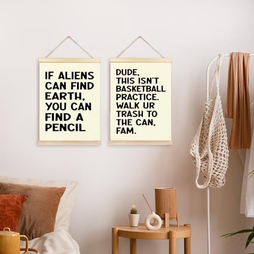 CGBHW Funny Classroom Themes Decoration Sets Poster Hanger Frame 12x16 Inch, Inspirational Growth Mindset Posters Wall Art Hanging Decor for Middle School Math Classroom Playroom,Gift for Teacher