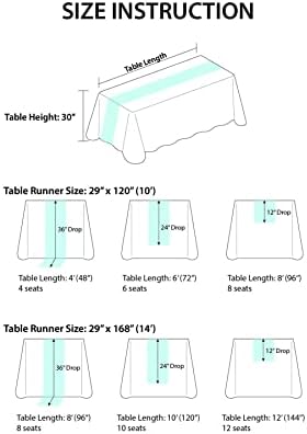 Ling's Moment Nude Gauze Cheesecloth Table Runner, 14FT (168 Inch)