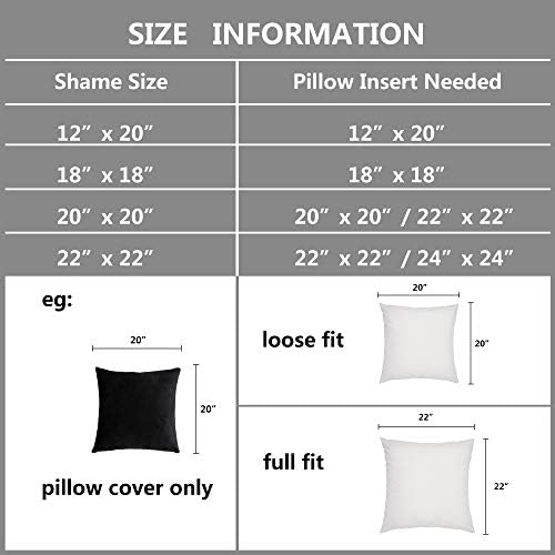 Stellhome Pack of 2 Cozy Velvet Pillow Covers Square Decorative Cushion Covers for Bed Couch Sofa Bench, 22 x 22 inch (55 x 55 cm), Black