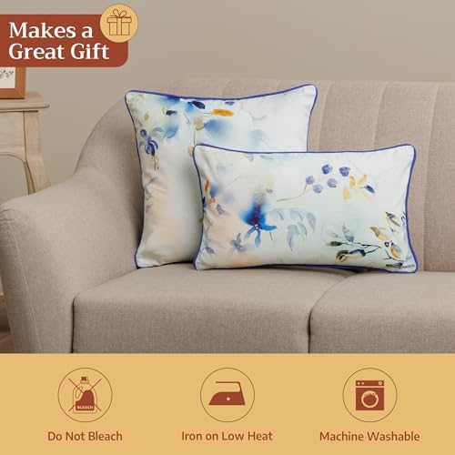 Maison d' Hermine Throw Pillow Covers 100% Cotton (18" x 18" - Pack of 1)