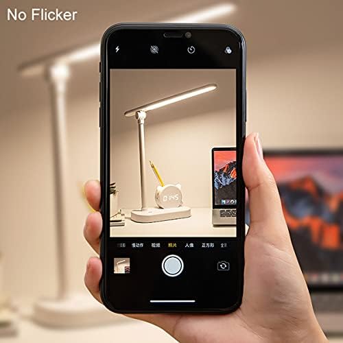 Table Lamp for Study Creativity Pen Holder Gift Led Desk Lamp Rechargeable USB Student/Office/Bedroom/Study Reading Light (Model-D)