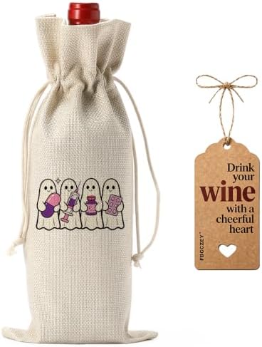 Funny Pharmacist Gifts Cute Ghost Pharmacist RX Wine Bag for Women Men