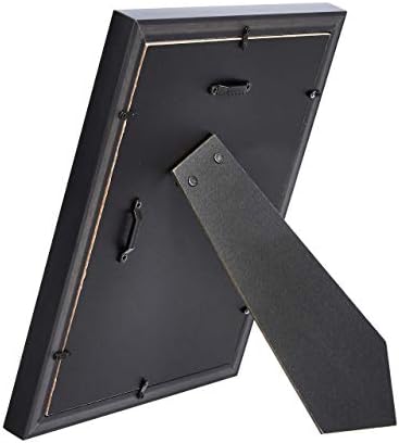 Amazon Basics Rectangular Photo Picture Frame, 8" x 10", Wall Hanging or Tabletop Display, Black, 2-Pack, Horizontal or Vertical