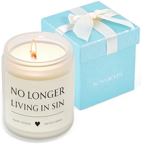 Wedding Gifts for Bride, 9 OZ Soy Wax Candle Bridal Shower Gifts