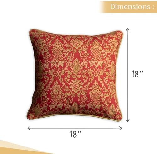 Maison d' Hermine Throw Pillow Covers 100% Cotton (18" x 18" - Pack of 1)