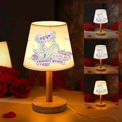 Gothic Skeleton Couple Table Lamp Gifts, Birthday Gifts for Women, Valentines Mothers Day Christmas Anniversary Birthday Gifts for Women Men Her Him Wife Husband Girlfriend
