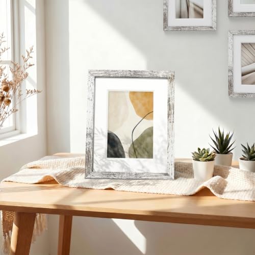 Vittanly 8x10 Picture Frames Set of 5, Wall Mount or Tabletop Display