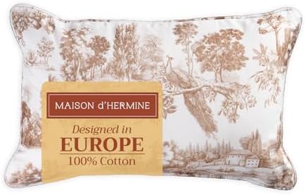 Maison d' Hermine Throw Pillow Covers 100% Cotton (12" x 20" - Pack of 1)
