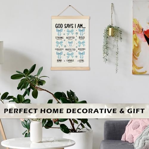 RYYCDOI Light Blue Bows Coquette Room Bathroom Decor for Teen Girls Nursery 12x16 Inch