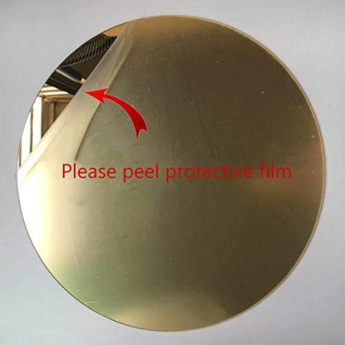 Marketing Holders Acrylic Mirror 23" Wide Round Gold .118" Thick No Adhesive Reflective Pieces Perfect for DIY Arts and Crafts School Projects Home or Office Decor Special Events