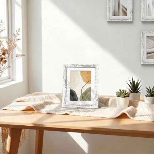 Vittanly 5x7 Picture Frames Set of 5, Wall Mount or Tabletop Display