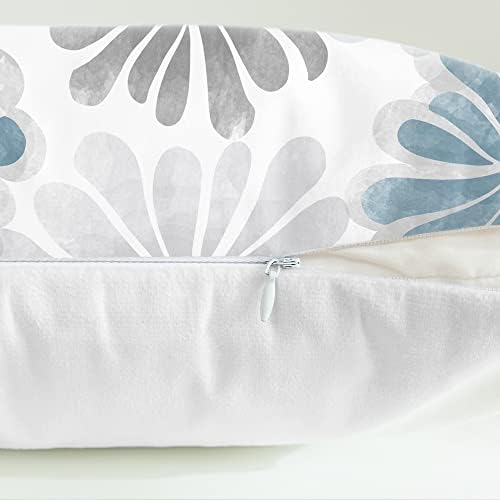 CaliTime Decorative Couch Throw Pillow Covers, 22 X 22 Inches, Smoke Blue