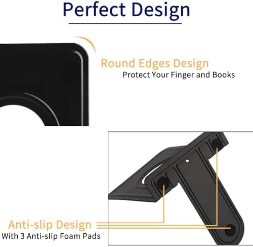 Metal Bookends 20 Pack Black Heavy Duty Nonskid Supports 6.6in | Black Metal, 10 Pairs, Plain L-Shape Design, Nonskid Supports, for Heavy Books Home Office School and Library Shelves