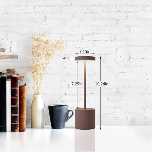 TBBGA LED Cordless Table Lamps Set of 2, 5000mAh Rechargeable Table Light