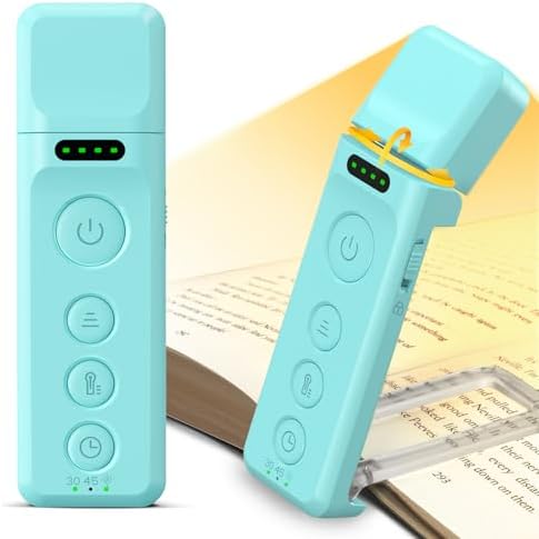 Glocusent 14 LED Book Light for Reading in Bed, USB-C Rechargeable