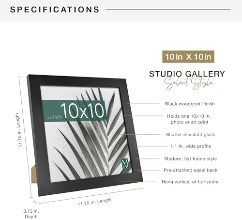 MCS Studio Gallery Frame Black Woodgrain, 1-Pack