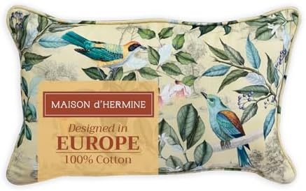 Maison d' Hermine Throw Pillow Covers 100% Cotton (12" x 20" - Pack of 1)