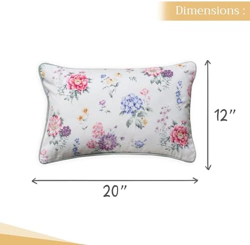 Maison d' Hermine Throw Pillow Covers 100% Cotton (12" x 20" - Pack of 1)