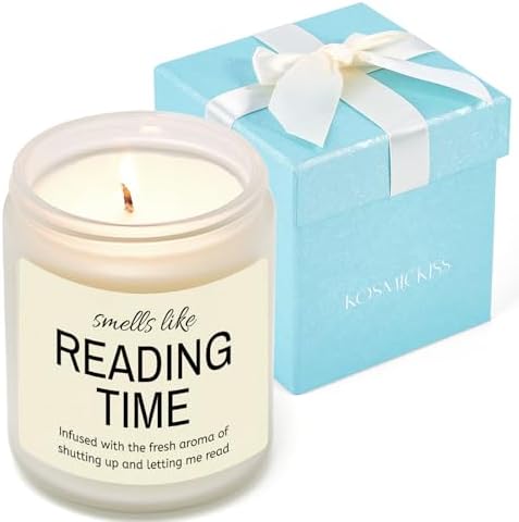 Gifts for Book Lovers, Book Lover Gifts for Women, 9 OZ Soy Wax Candle