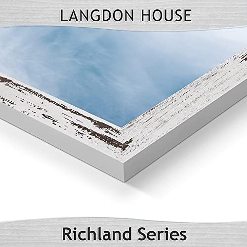 Langdon House 4x6 Picture Frames (Distressed White, 6 Pack) Farmhouse Style, Richland Collection