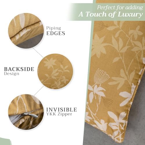 Maison d' Hermine Throw Pillow Covers 100% Cotton (12" x 20" - Pack of 1)