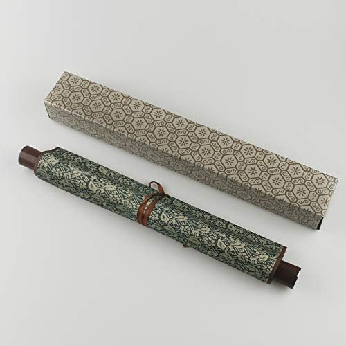 AtfArt Asian Wall Decor Beautiful Silk Scroll Painting Birds - Peacock - Cuiyu Pixia Oriental Decor Chinese Art Wall Scroll Wall Hanging Painting Scroll (36.2 x 12 in)