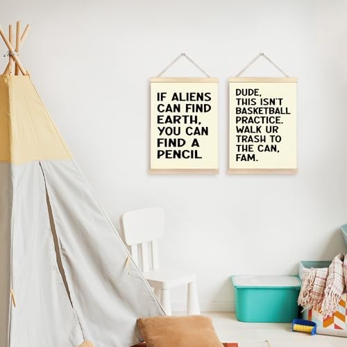 CGBHW Funny Classroom Themes Decoration Sets Poster Hanger Frame 12x16 Inch, Inspirational Growth Mindset Posters Wall Art Hanging Decor for Middle School Math Classroom Playroom,Gift for Teacher