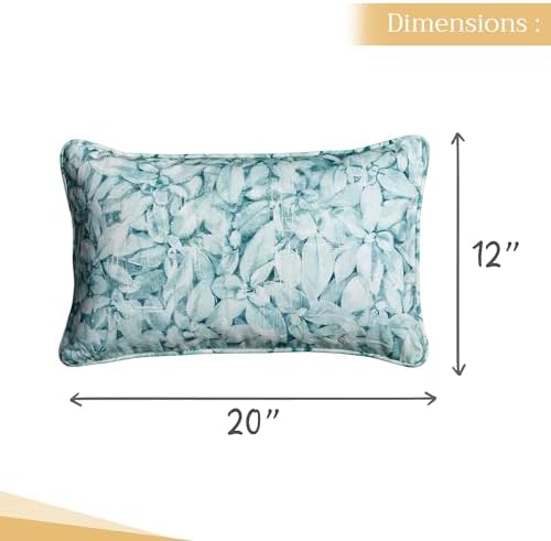 Maison d' Hermine Throw Pillow Covers 100% Cotton (12" x 20" - Pack of 1)
