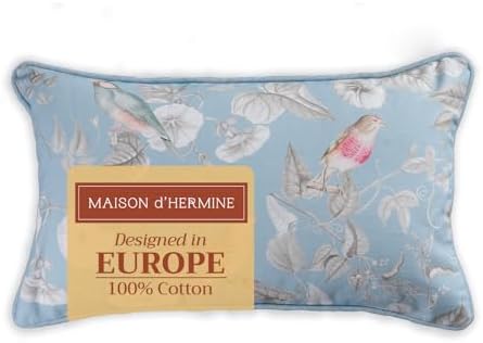 Maison d' Hermine Throw Pillow Covers 100% Cotton (12" x 20" - Pack of 1)