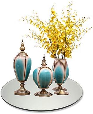 12 Inch, Pack of 12 Small Mirrors for Crafts, Round Mirror for Tables at Wedding, Mirror Tiles for Crafts and DIY Projects