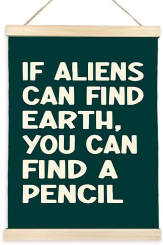 CGBHW 12x16 Inch Dark Green Classroom Poster Hanger Frame, Modern Contemporary Education Wall Art, Motivational Decor for Classroom, Teacher, Kid, Teenager