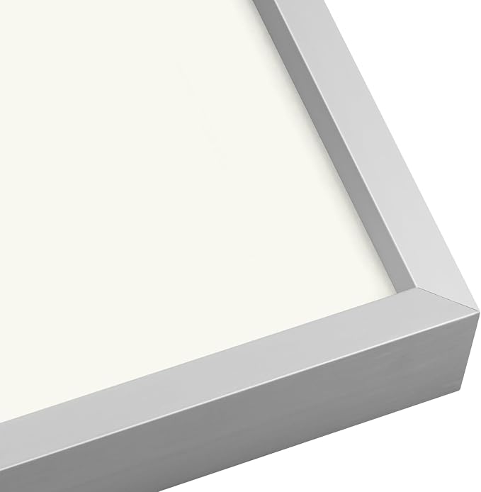 Golden State Art 7 Pack Aluminum Frames, Includes 5x7 8x10 11x13, Silver | Shatter-resistant Glass, Assorted Sizes: One 11x14, Two 8x10, Four 5x7, Horizontal/Vertical Wall Mount & Tabletop Display