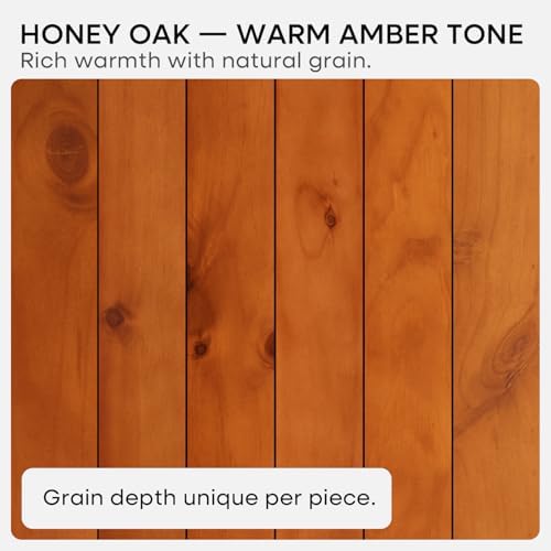 Homeforia 24 Inch Floating Shelves, High-End Solid Pine Wood, Set of 4