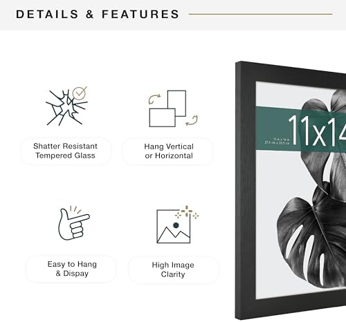MCS Studio Gallery Frame Black Woodgrain, 1-Pack