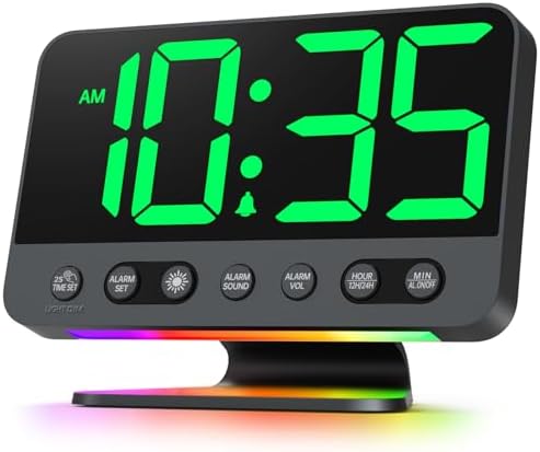 Odokee Digital Alarm Clocks for Bedrooms with Large Bold Number