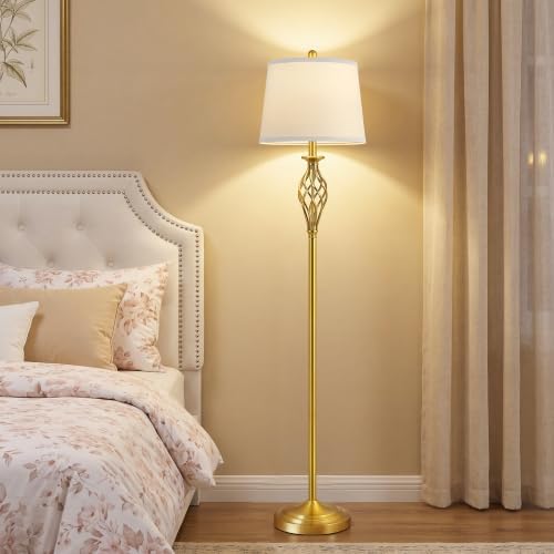 EJIAXIN Floor Lamps for Living Room - 62" Farmhouse Vintage Standing Lamp