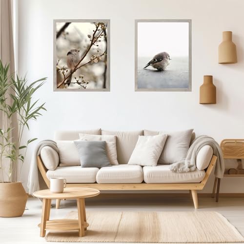 12x16 Picture Frame Grey 3 Pack, Poster Frames 12 x 16 without Mat for Wall, Horizontal or Vertical Wall Mounting