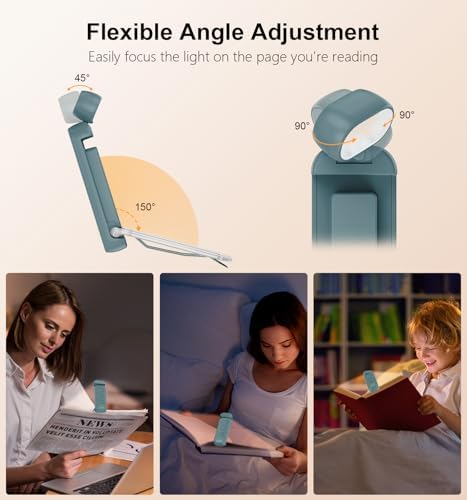 Gritin Reading Light, Rechargeable Book Light for Reading in Bed