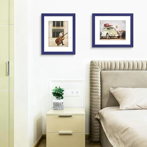 Picrit 12x16 Picture Frame Set of 12, Gallery Wall Frames, Navy Blue