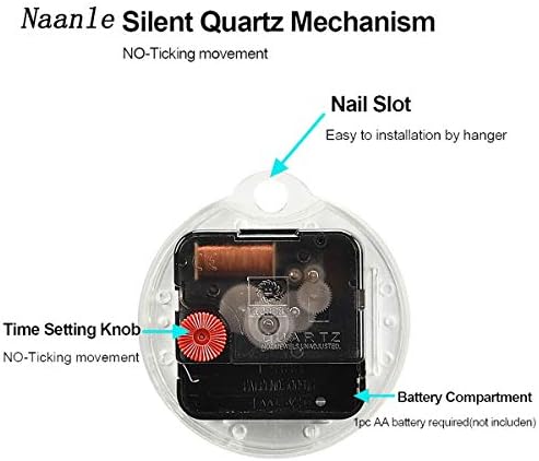 Naanle Chic Skull Guy Riding Motorcycle Round Wall Clock, 9.5 Inch Silent Battery Operated Quartz Analog Quiet Desk Clock for Home,Office,School