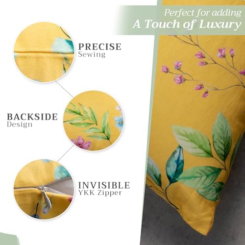 Maison d' Hermine Throw Pillow Covers 100% Cotton (12" x 20" - Pack of 1)