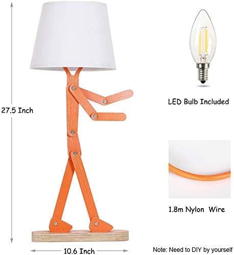 Orange Floor Lamp and Kids Table Lamp