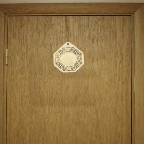 Zerodeko Traditional Chinese Copper Bagua Mirror 1.96 Inch Convex Feng Shui Wall Hanging for Home Decoration and Spiritual Protection Set of 4