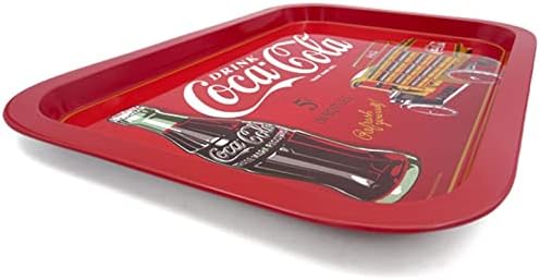 The Tin Box Company Coca Cola Rectangular Tin Tray (778417-12), Red