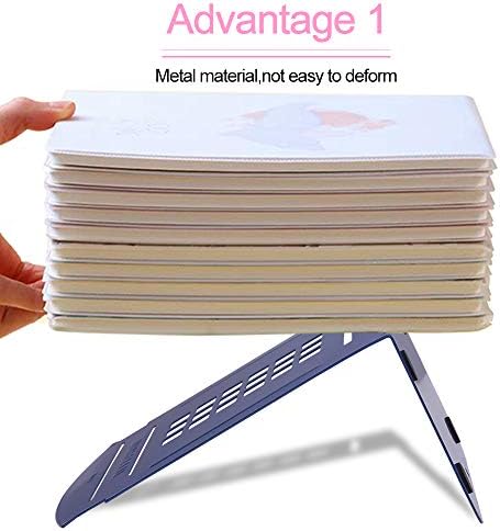 MerryNine 2 Pack Book Ends, Metal Bookends for Shelves, Telephone Booth Decorative Bookends, Non Skid Heavy Bookends, Book, Magazine or CD Organizers for Home and Office (Blue-2pcs)