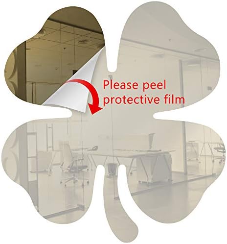 Acrylic Mirror 6" Wide Shamrock Bronze .118" Thick No Adhesive Reflective Pieces Perfect for DIY Arts and Crafts School Projects Home or Office Decor Special Events by Marketing Holders